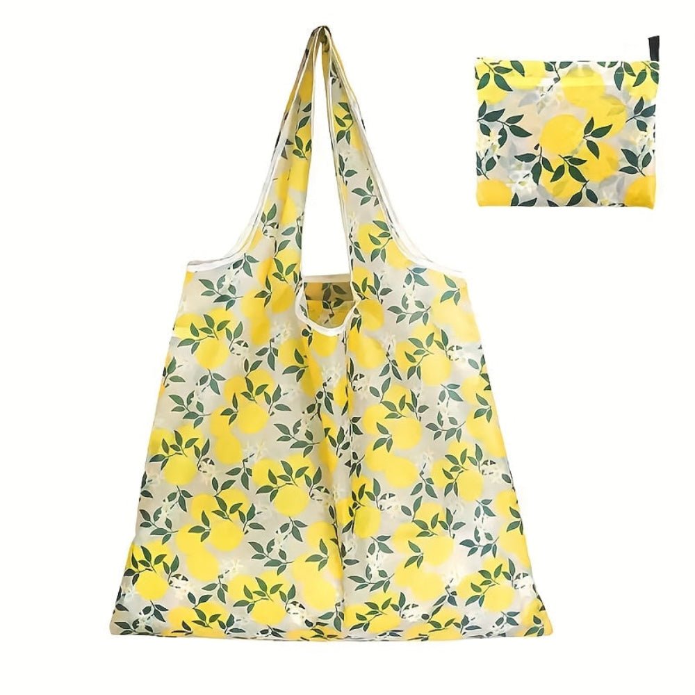 Square reusable tote bag made from lightweight, durable fabric, featuring a modern eco-friendly design, perfect for shopping and daily use. 0